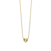Mabina Girocollo in argento dorato con cuore 553906